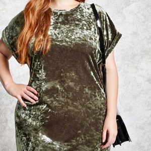 Forever 21 Plus Crushed Velvet Dress | New | 2x
